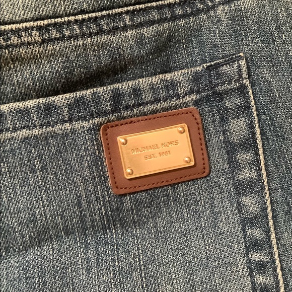 NWTS MIchael Kors nice blue Jeans with fringe. Size 16 front and back pockets - Picture 4 of 8